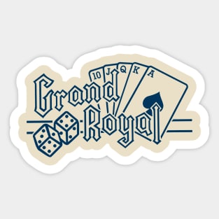 Grand Royal - Navy Sticker